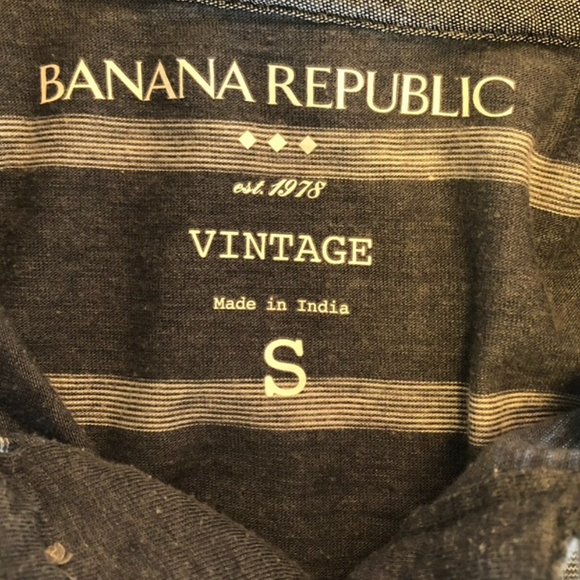 BANANA REPUBLIC VINTAGE STRIPED POLO - Picture 5 of 7